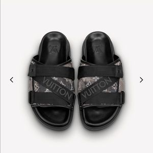 Louis Vuitton FW19 Honolulu Mule Black/Noir sz 8
